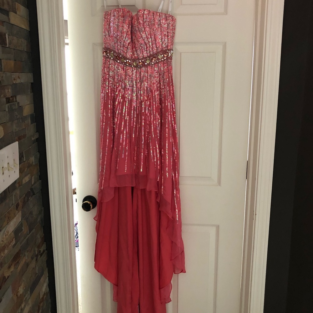 Sherri Hill pink sequin prom/formal dress size 0
